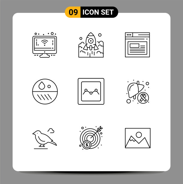 在网格上设置9个大纲以便分析图片下载