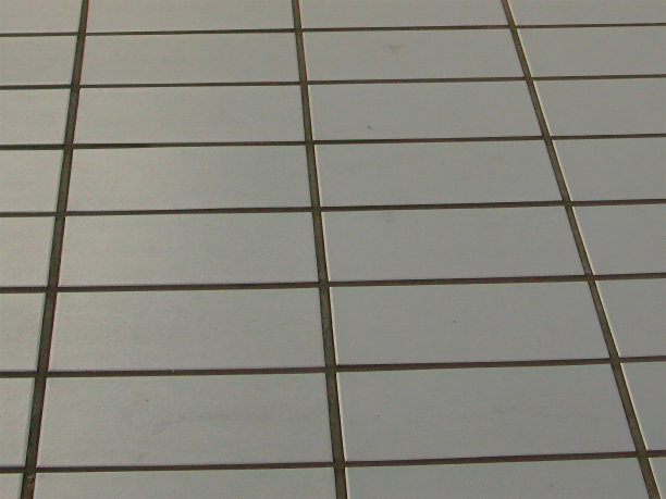 长方形瓷砖地板，深色灌浆透视图图片下载