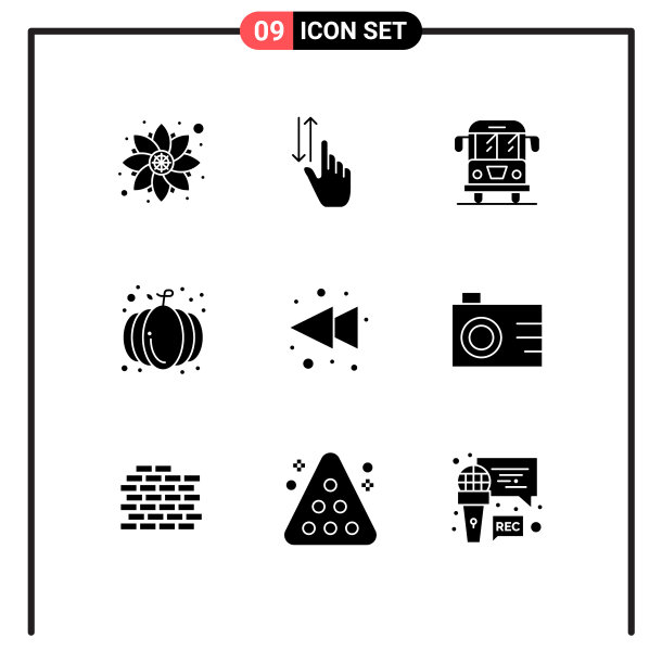 9个适用于网络和移动的通用实体符号图片下载