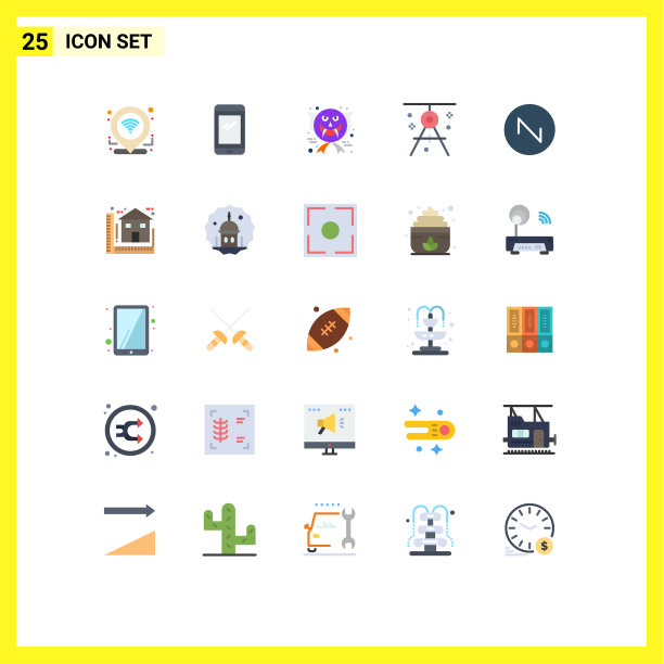 股票图标包25行符号和符号图片下载