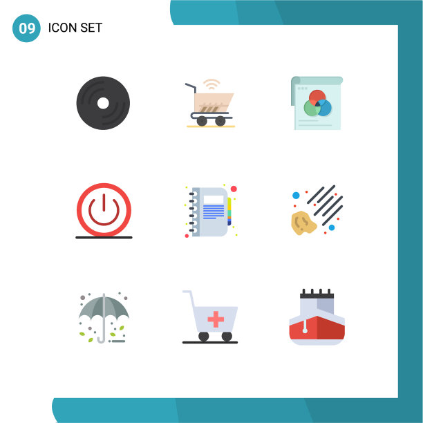 9 .通用平色标志符号UI上图片下载