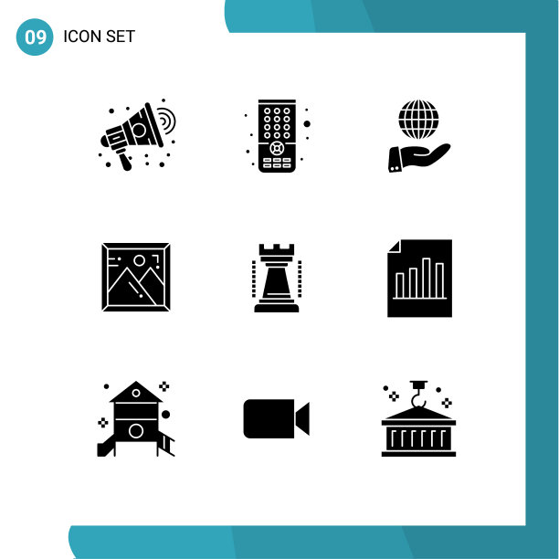 9 ． 坚实的字形概念的网站，移动和图片下载