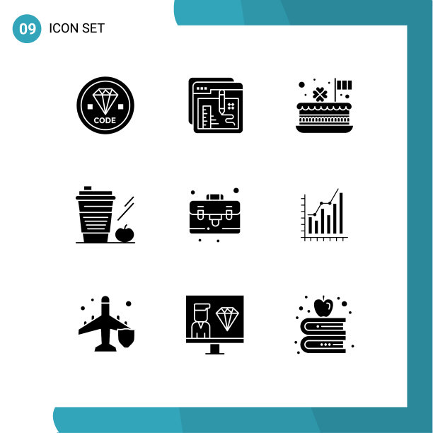 9 ． 坚实的字形概念的网站，移动和图片下载