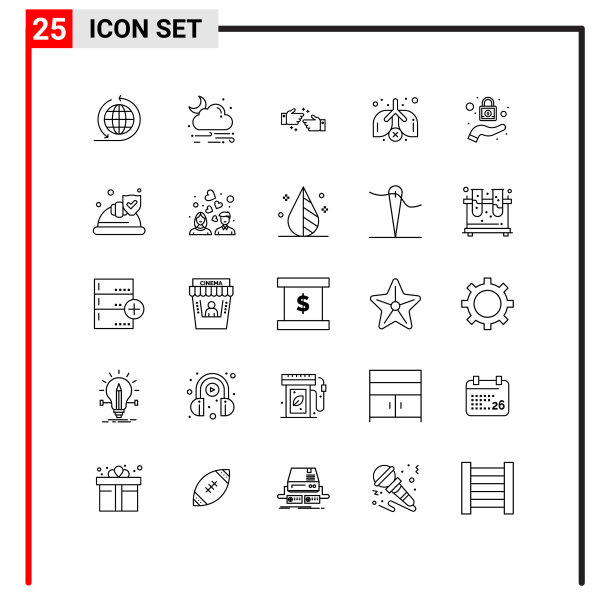 可编辑的线包25个简单的线帽图片下载