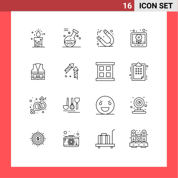 16大纲概念的网站，移动和应用程序图片下载