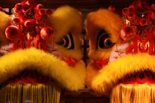 中国舞狮服装素材图片