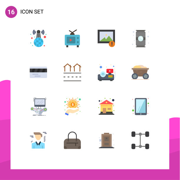 通用图标符号组16现代扁平图片下载