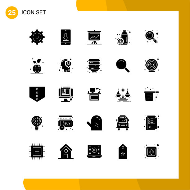 现代集25个立体象形文字之图片下载