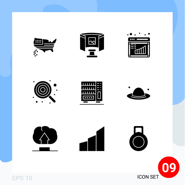 9 .创意图标的现代标志和符号图片下载