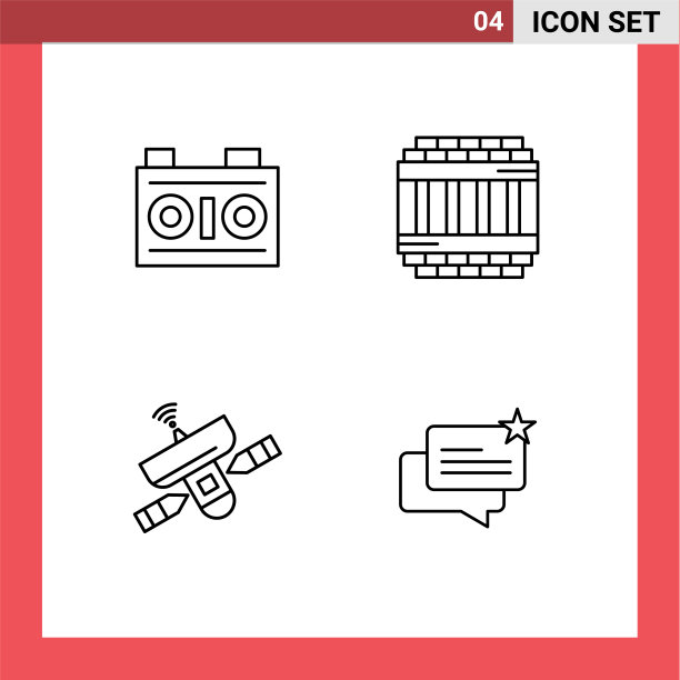 设置4商业填充线平面颜色包图片下载