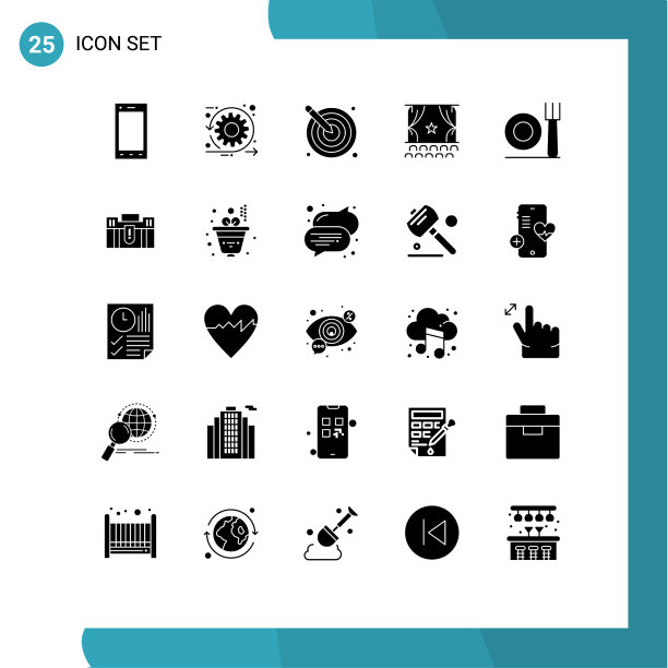 主题立体符号和可编辑符号的25个图片下载