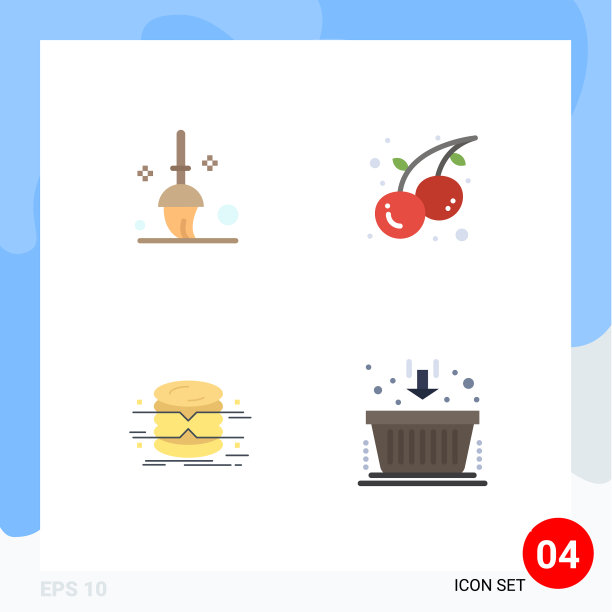 4 .通用平面图标符号桶符号图片下载