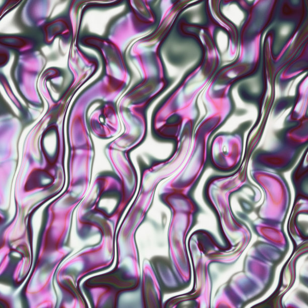 抽象全息背景，现代织物材料，生动的彩虹壁纸，3d插图图片下载