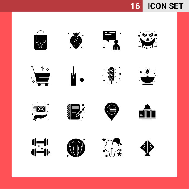 主题立体符号和可编辑符号的16种图片下载