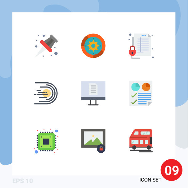 9 .主题平色和可编辑的符号图片下载