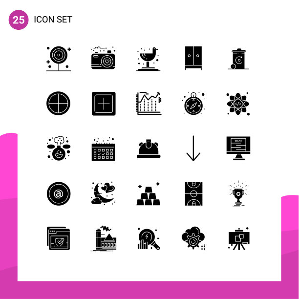 包25个可循环使用的创造性固体雕文图片下载