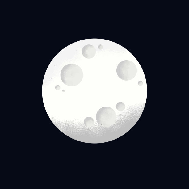 白色的月亮和噪声纹理图片下载