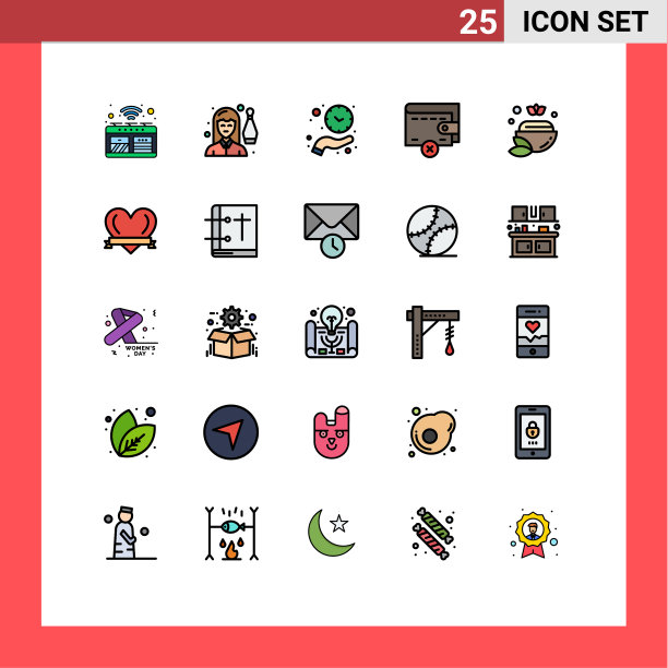 25填充线平面颜色的网站概念图片下载