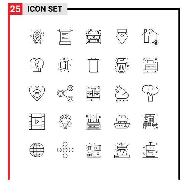 用户界面线装现代标识和图片下载