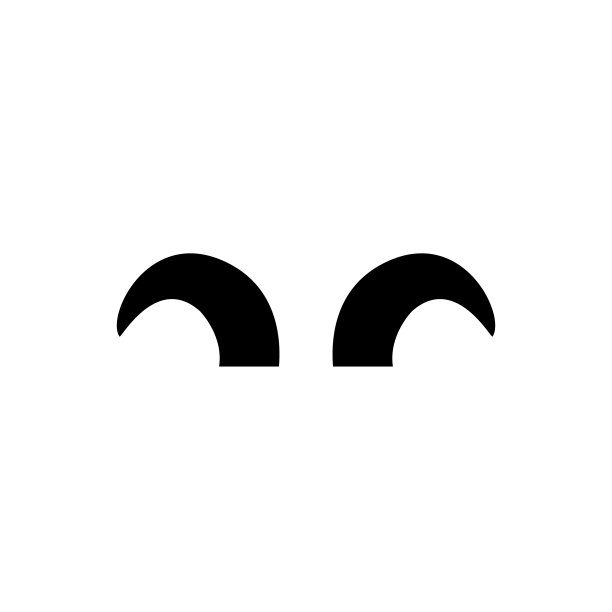 动物角图标，标志孤立在白色背景图片下载