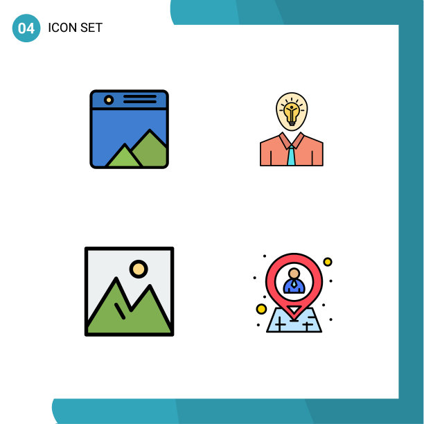 4 .用户界面填充线平色包的图片下载