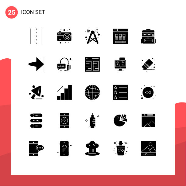 主题立体符号和可编辑符号的25个图片下载