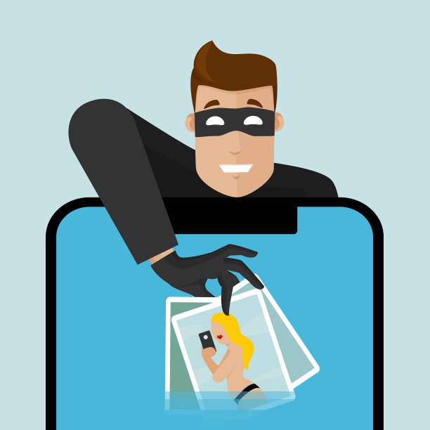 一个小偷撬开手机，偷取私人照片。图片下载