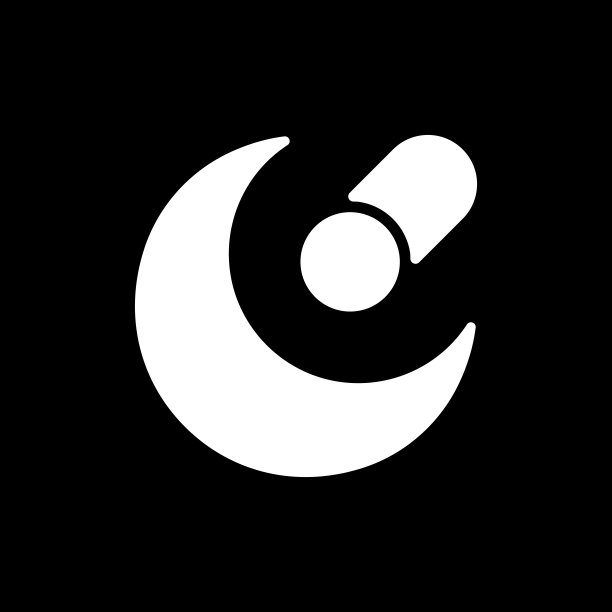 夜间模式应用程序暗模式字形图标图片下载