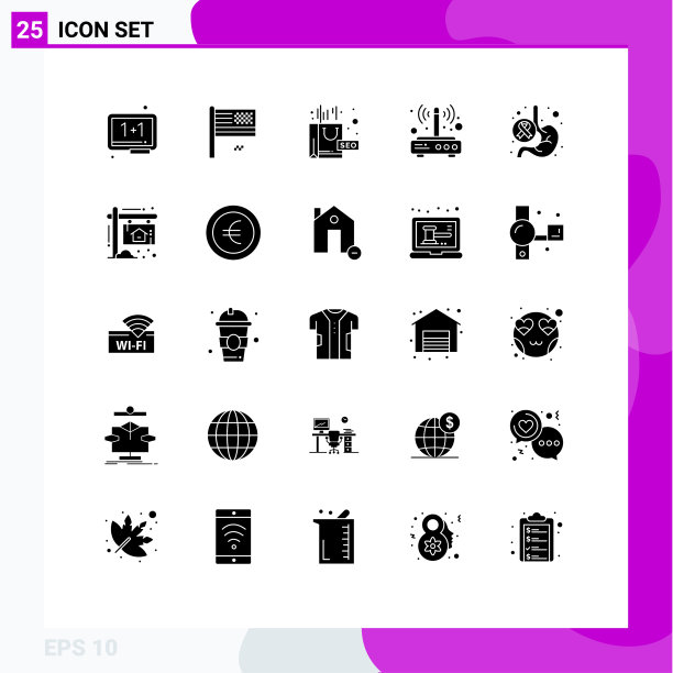 包25现代固体符号符号和符号图片下载