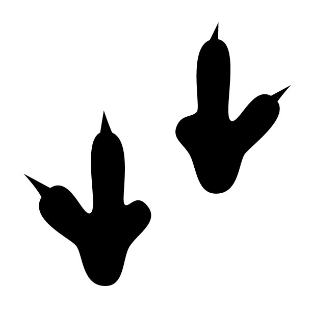 恐龙足迹跟踪矢量插图。背景有爪子，爪子捕食者。恐龙脚印插图完美的纺织品，包装和墙纸和设计图片下载