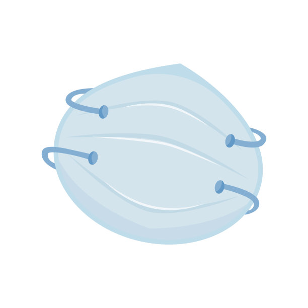 灰尘面具卡通矢量插图。面对病毒感染的保护。卫生预防措施。呼吸器平色对象。呼吸过滤器污染空气隔离在白色的背景图片下载