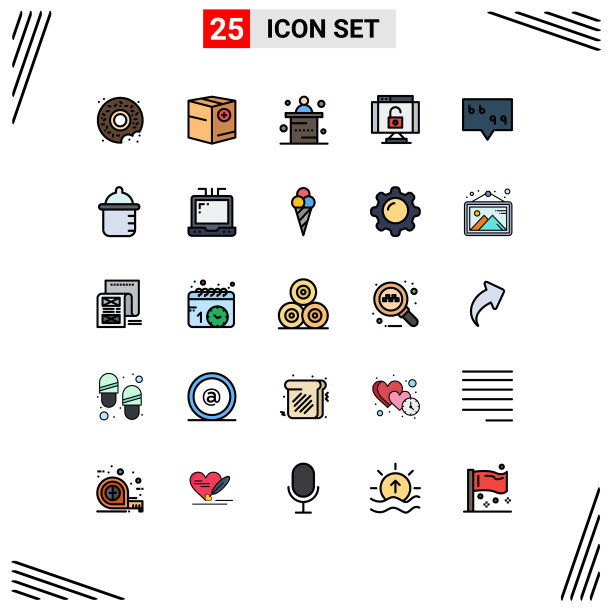 25组填线平色标志和图片下载