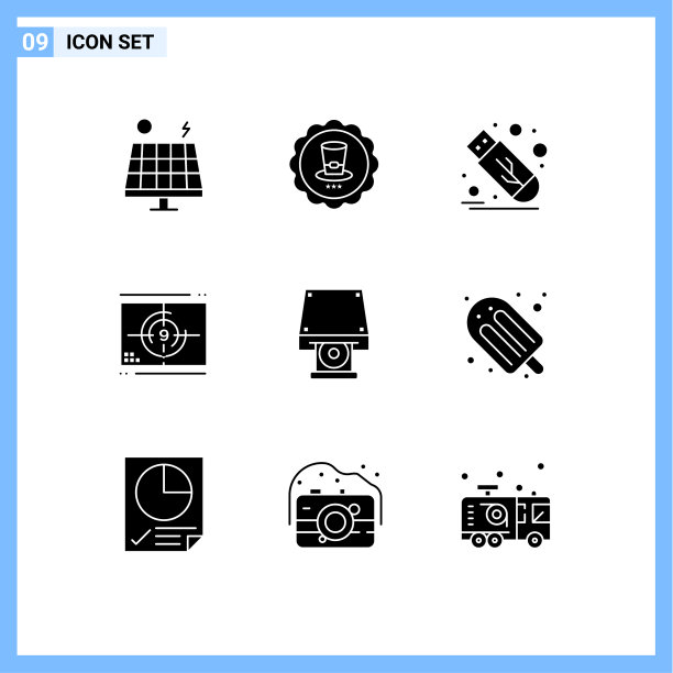 9创意图标现代标志和符号DVD图片下载