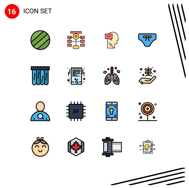 通用图标符号组16现代扁平图片下载