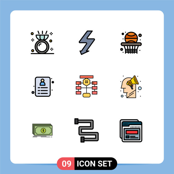 包9创意填充线平面颜色数据图片下载