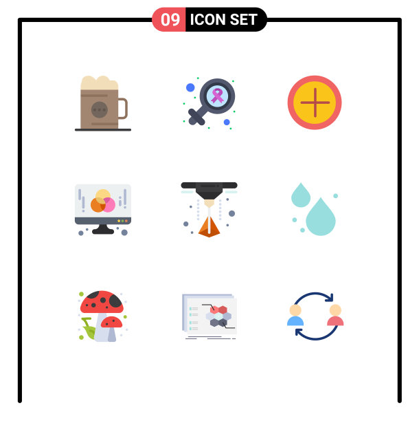 9 .创意图标的现代标志和符号图片下载