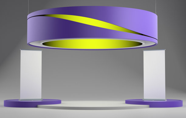 圆形空平台的广告展示图片下载