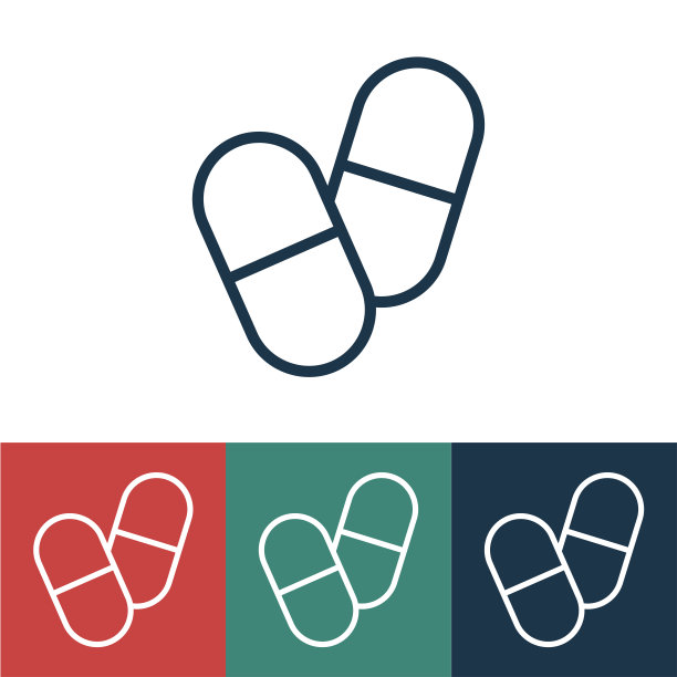 线性矢量图标与平板电脑图片下载