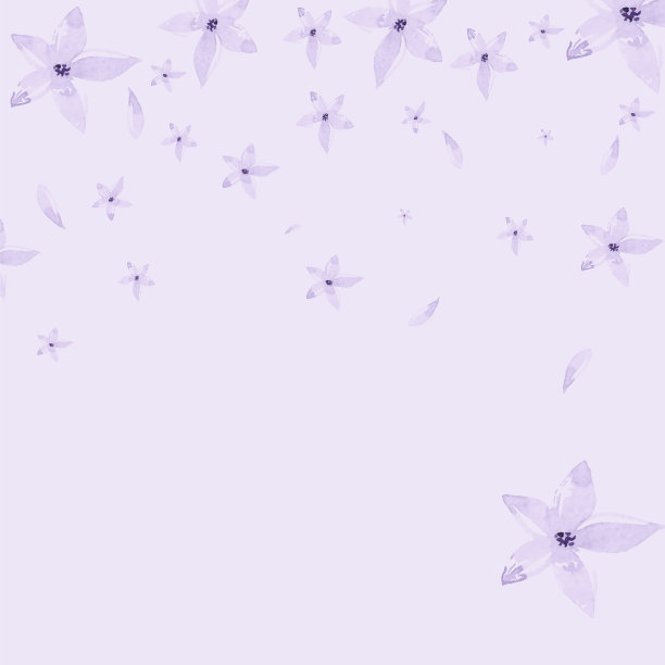 紫色矢量花背景或旗帜。图片下载