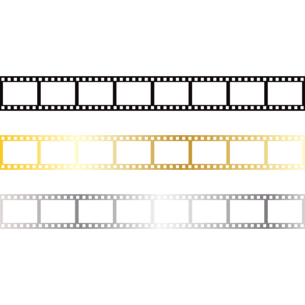 复古电影胶片，孤立的矢量插图。图片下载