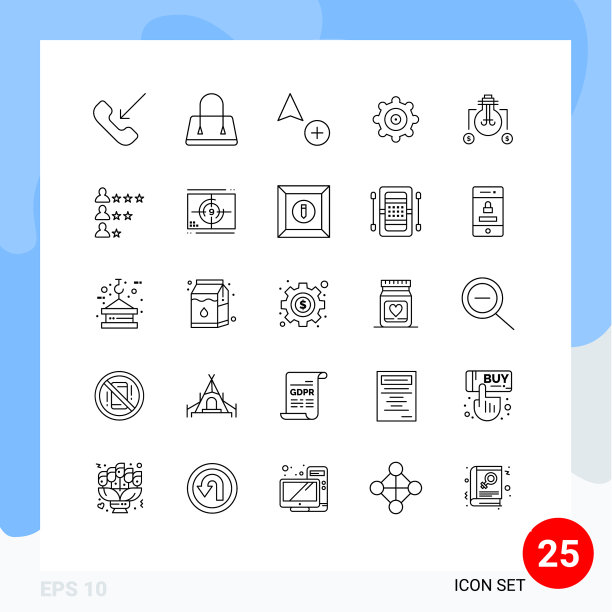 用户界面线装现代标识和图片下载