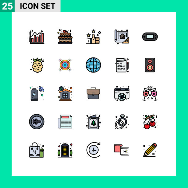 25填充线平面颜色的网站概念图片下载