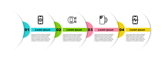设置线路电话维修服务，和。业务信息模板。向量图片下载