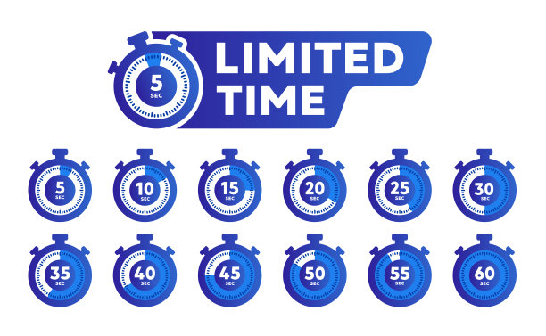有限的时间提供创意概念插图图片下载