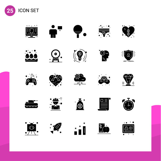 包25现代固体符号符号和符号图片下载