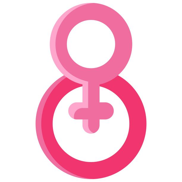 带有女性符号的数字8，国际妇女节相关矢量素材图片下载