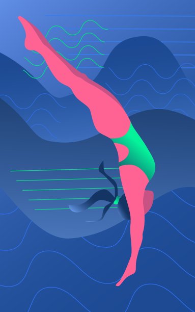 潜水的女人图片下载