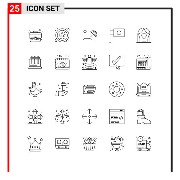 婚纱线包25个通用符号图片下载