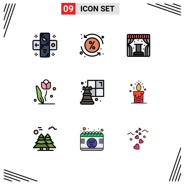 现代集9填充线和平色图片下载