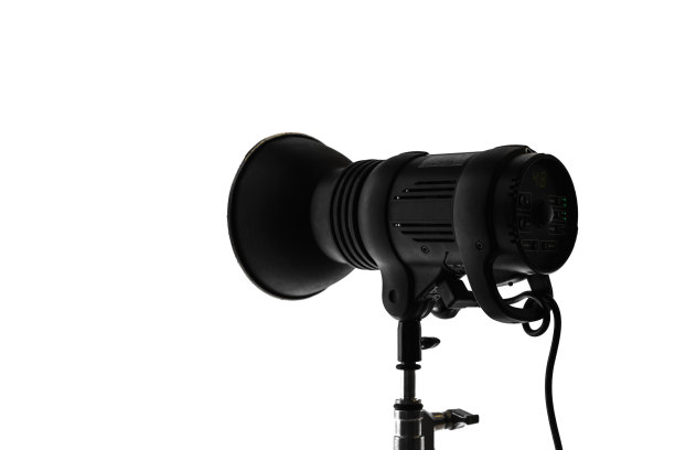 专业工作室聚光灯，剪影照片孤立在白色图片下载